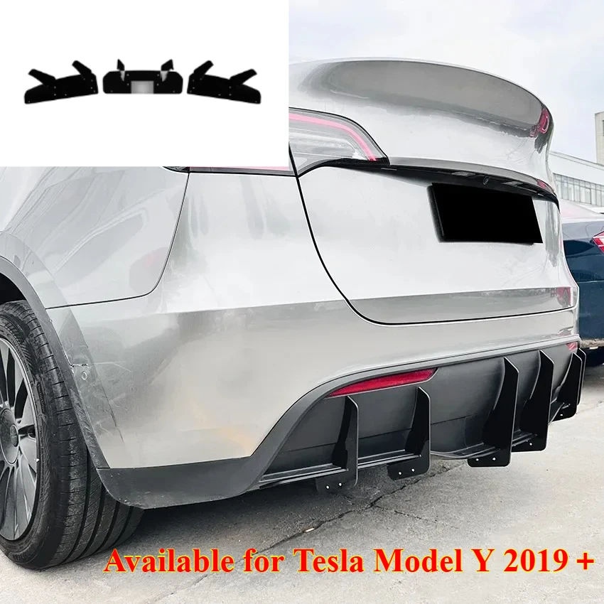 Rear Bumper Diffuser Lip Black Lower Valance Bracket Splitter Spoiler Plate Trim Of Auto Accessories For Tesla Model Y 2019-2023
Rear Bumper Diffuser Lip Black Lower Valance Bracket Splitter Spoiler Plate Trim Of Auto Accessories For Tesla Model Y 2019-2023