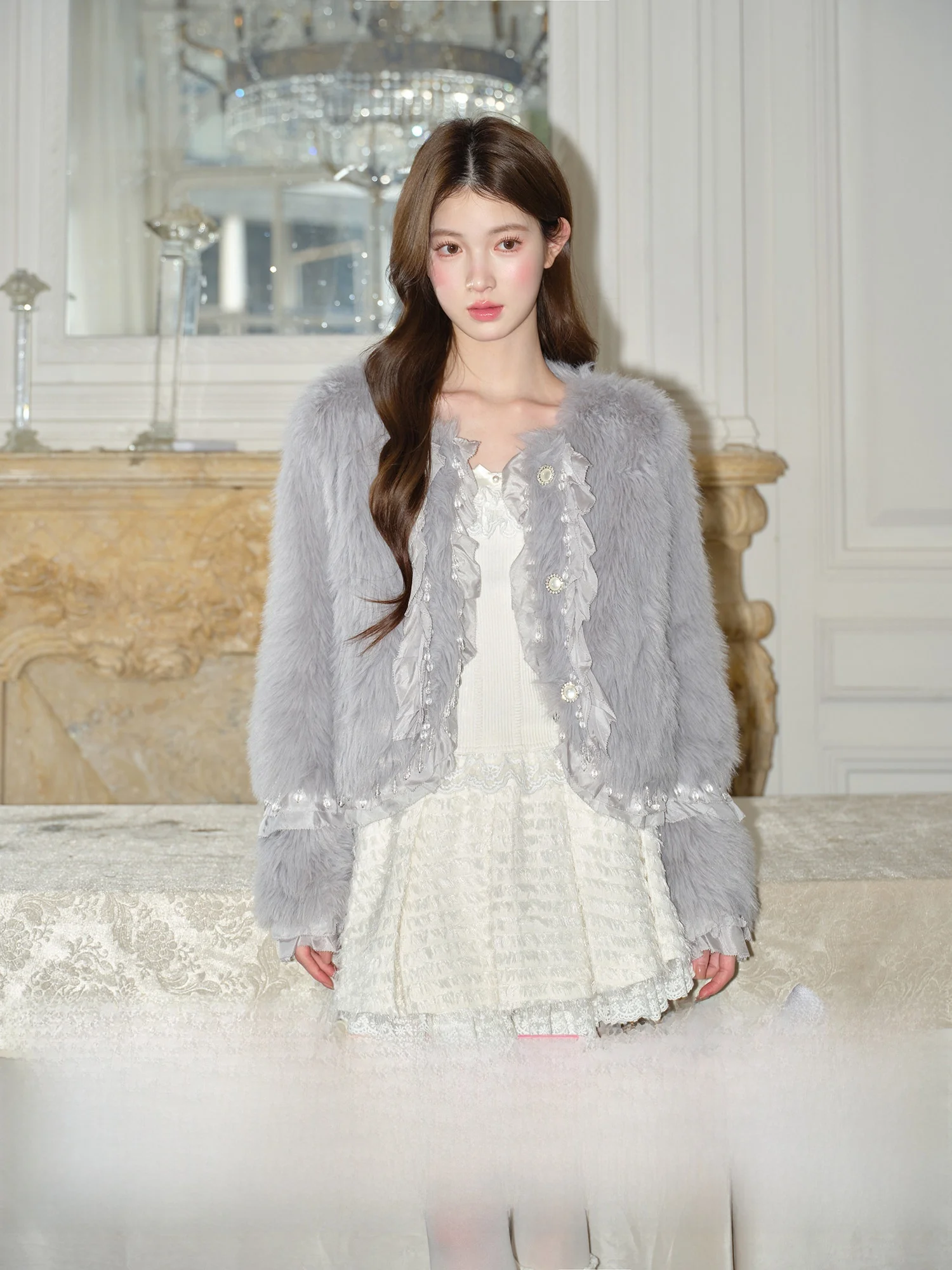 Eco-Friendly ey Le Trim Beaded Heavy Winter Fur Coat for Women Straight Cut Long Sve ort Length Princ Sle
Eco-Friendly ey Le Trim Beaded Heavy Winter Fur Coat for Women Straight Cut Long Sve ort Length Princ Sle