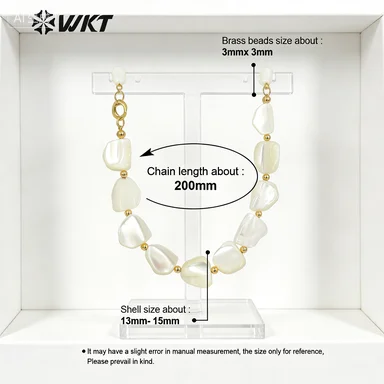 WT-MPB081 WKT 2025 Fashion Style Shell Lrregular And Lovely Shape New Sale Bracelet Good-Quality Women Party Gift
WT-MPB081 WKT 2025 Fashion Style Shell Lrregular And Lovely Shape New Sale Bracelet Good-Quality Women Party Gift