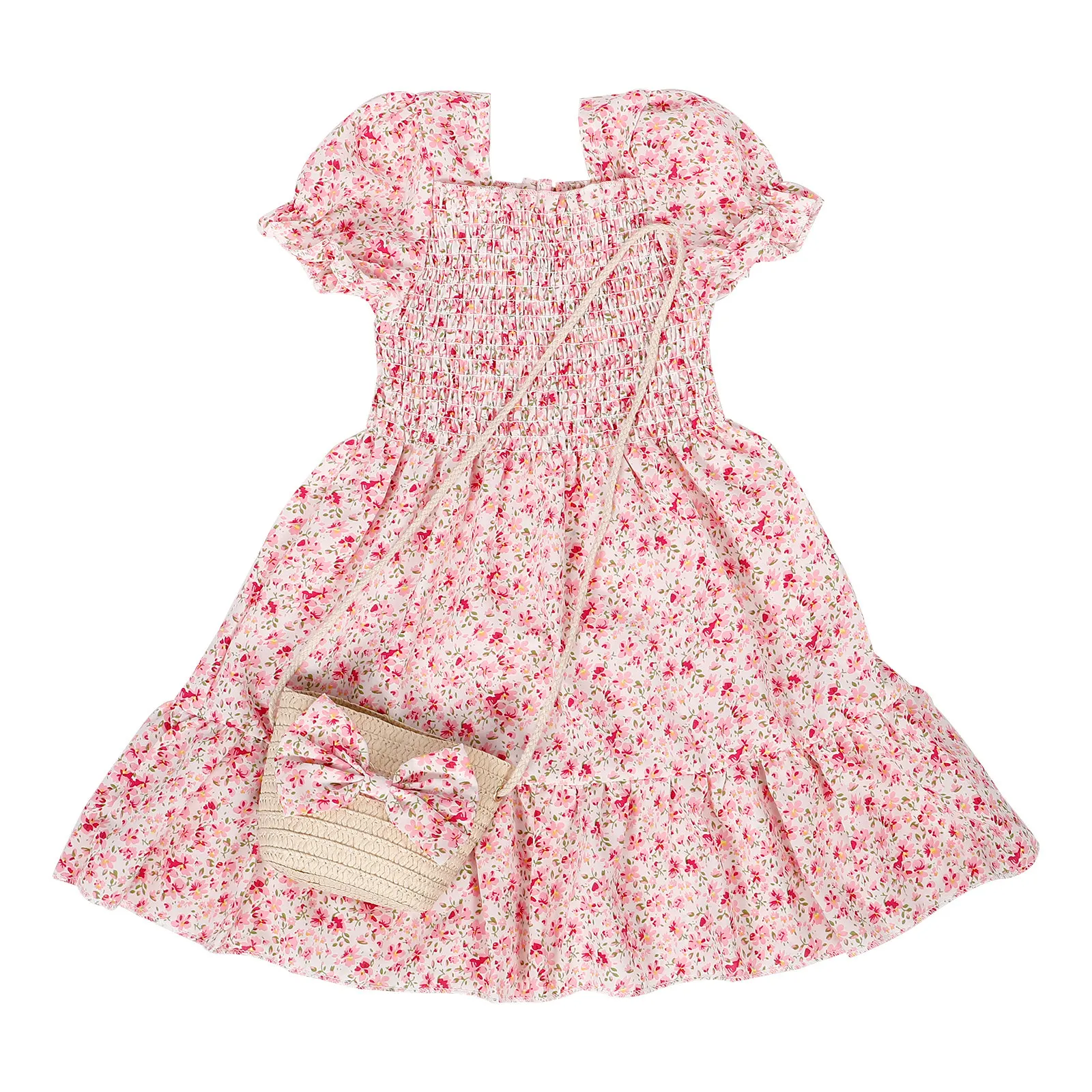 Floral Print Puff Sleeve Dress For Girls Middle Length Toddler Spring Dress Short Sleeve Baby Girl Dance Costume Casual
Floral Print Puff Sleeve Dress For Girls Middle Length Toddler Spring Dress Short Sleeve Baby Girl Dance Costume Casual