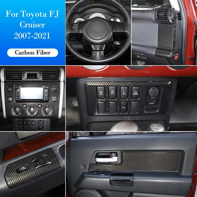 Для Toyota FJ Cruiser 2007-2021, внутренняя ручка, рулевое колесо, шестерни приборной панели, наклейка на панель, модификация интерьера, автомобильные аксессуары
Для Toyota FJ Cruiser 2007-2021, внутренняя ручка, рулевое колесо, шестерни приборной панели, наклейка на панель, модификация интерьера, автомобильные аксессуары