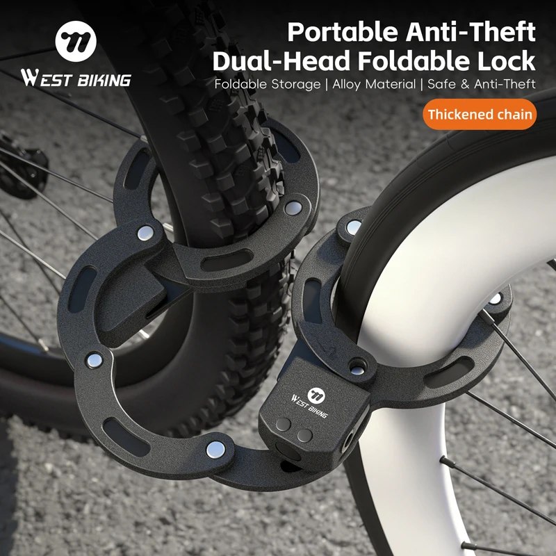 WEST BIKING Bicycle Foldable Lock Portable Heavy Duty Strong Security Anti-theft Electric Motorcycle MTB Road Bike Equipment
WEST BIKING Bicycle Foldable Lock Portable Heavy Duty Strong Security Anti-theft Electric Motorcycle MTB Road Bike Equipment
