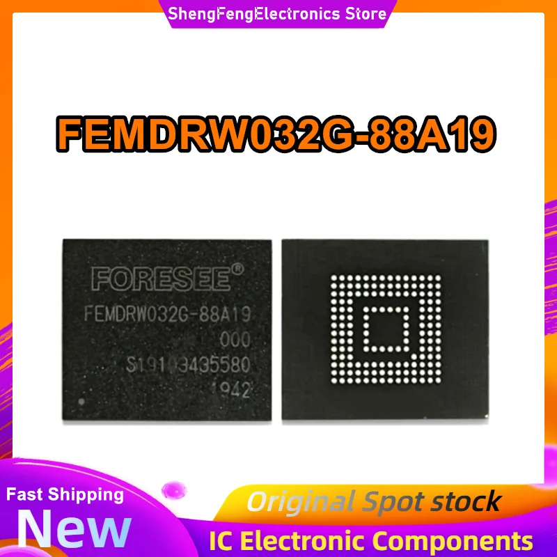 FEMDRW032G-88A19 32GB flash memory eMMC 5.1 version font IC 0-10 New Original in Stock
FEMDRW032G-88A19 32GB flash memory eMMC 5.1 version font IC 0-10 New Original in Stock