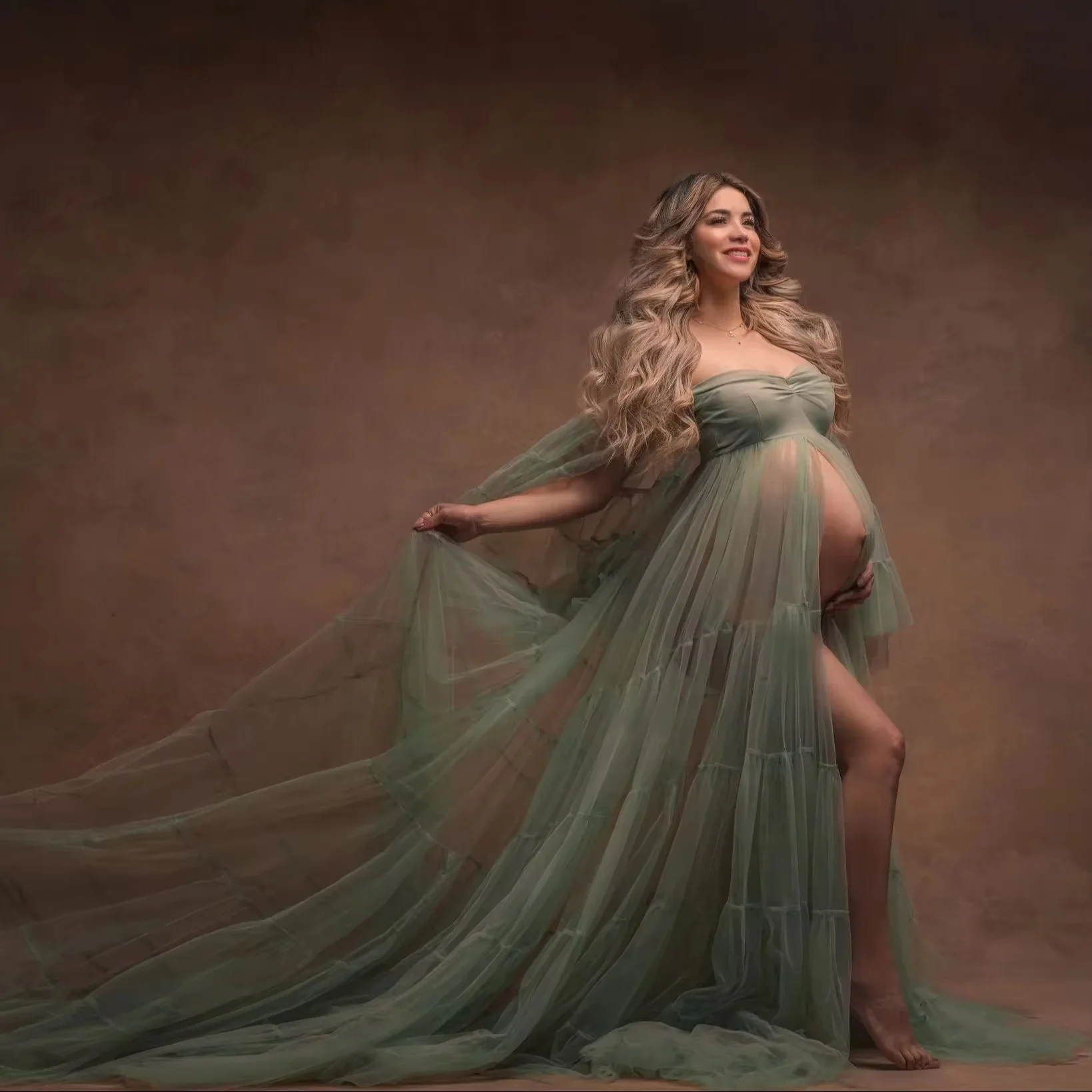 Vintage A Line Maternity Robes for Photography Off Shoulder Long Sleeves Pregnant Women Dresses Sexy Customized Babyshower Gowns
Vintage A Line Maternity Robes for Photography Off Shoulder Long Sleeves Pregnant Women Dresses Sexy Customized Babyshower Gowns