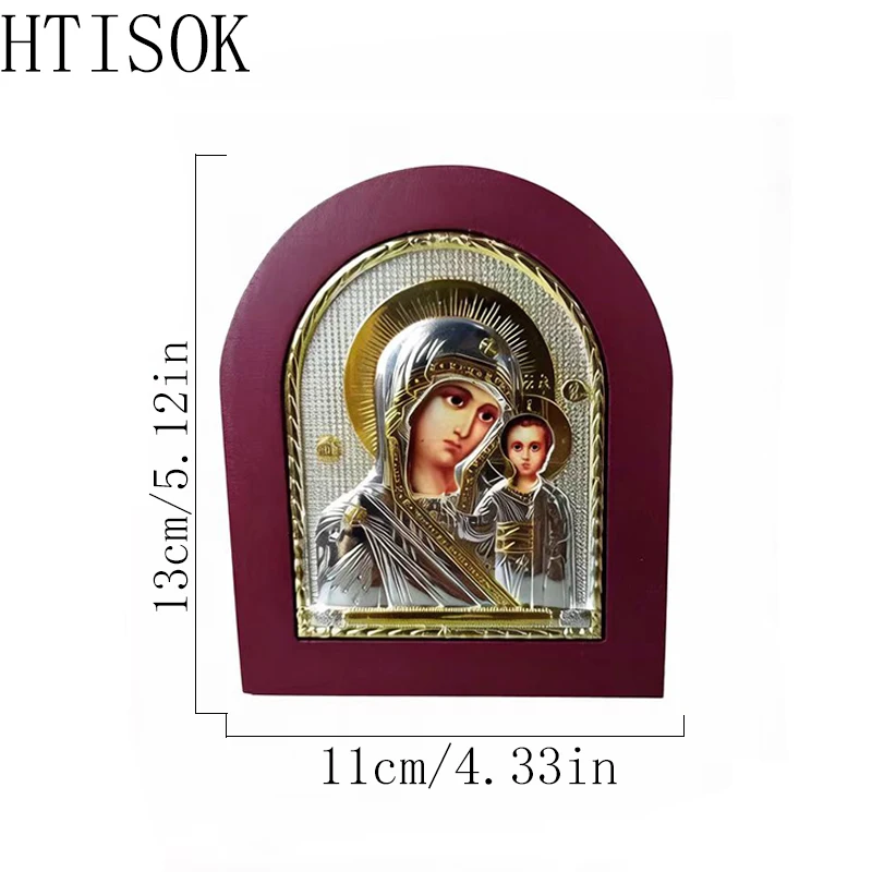 Silver Plated Eastern Orthodox Our Lady of Kazan Icon Handmade Wooden Religious Christian Home Altar Wall Decor Spiritual Gift
Silver Plated Eastern Orthodox Our Lady of Kazan Icon Handmade Wooden Religious Christian Home Altar Wall Decor Spiritual Gift