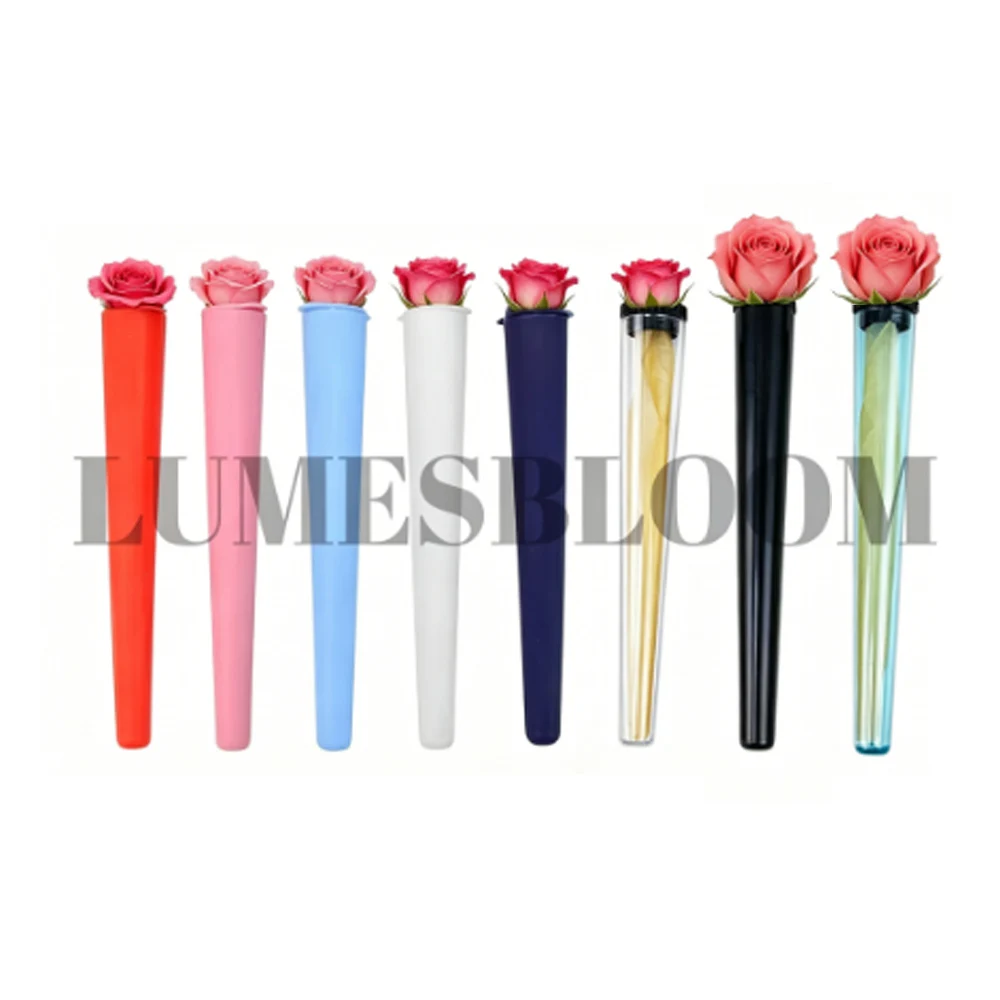 120mm Reusable Rolls Plastic Container Blank Rolling Storage Tube with Lid UV Print Strickers Horn Shaped Customized Logo
120mm Reusable Rolls Plastic Container Blank Rolling Storage Tube with Lid UV Print Strickers Horn Shaped Customized Logo