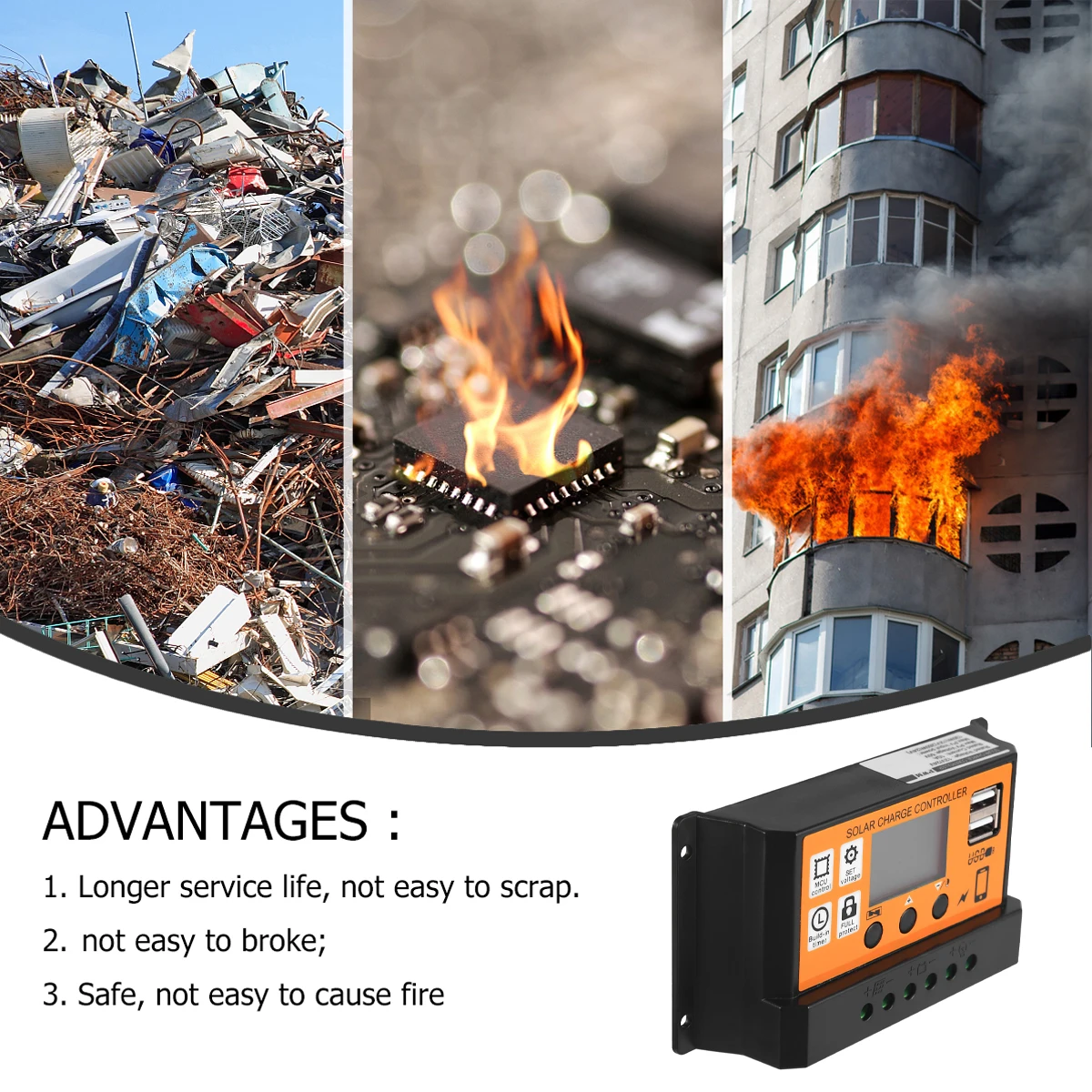 12V 24V Solar Charge Controller 10A Regulator LCD PWM Over Current Protection Panel Generator USB
12V 24V Solar Charge Controller 10A Regulator LCD PWM Over Current Protection Panel Generator USB
