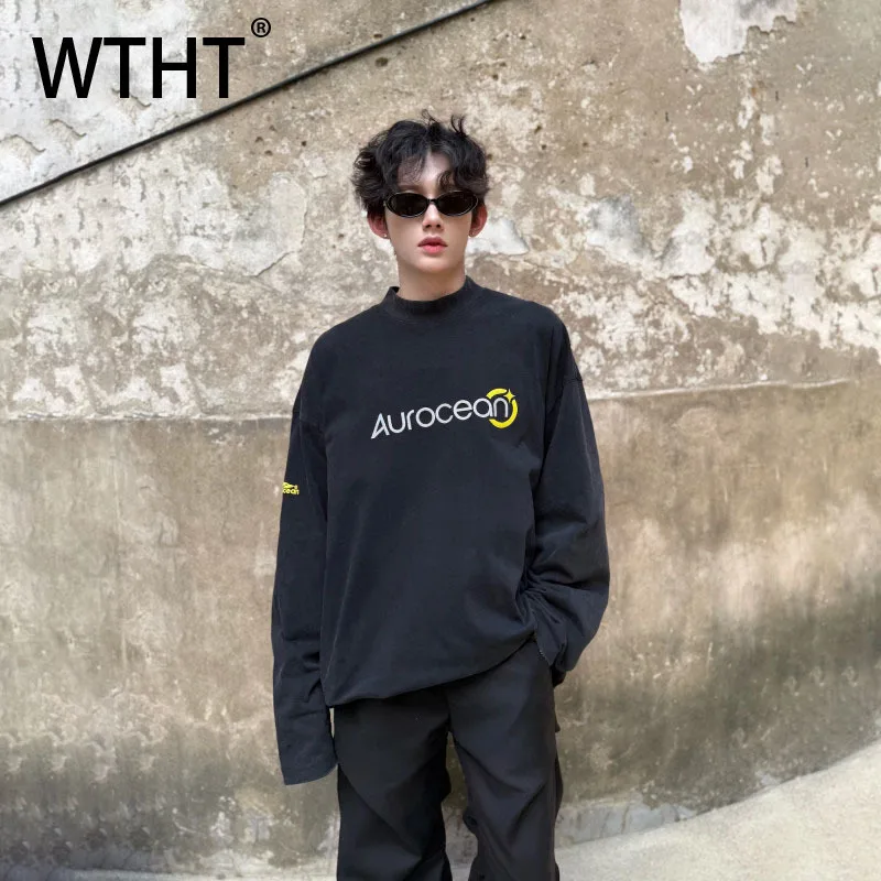WTHT Fashion Men's Letter Embroidery Contrast Color T-shirts Trendy 2025 Autumn Long Sleeves Round Loose Tops Male 2A1894
WTHT Fashion Men's Letter Embroidery Contrast Color T-shirts Trendy 2025 Autumn Long Sleeves Round Loose Tops Male 2A1894