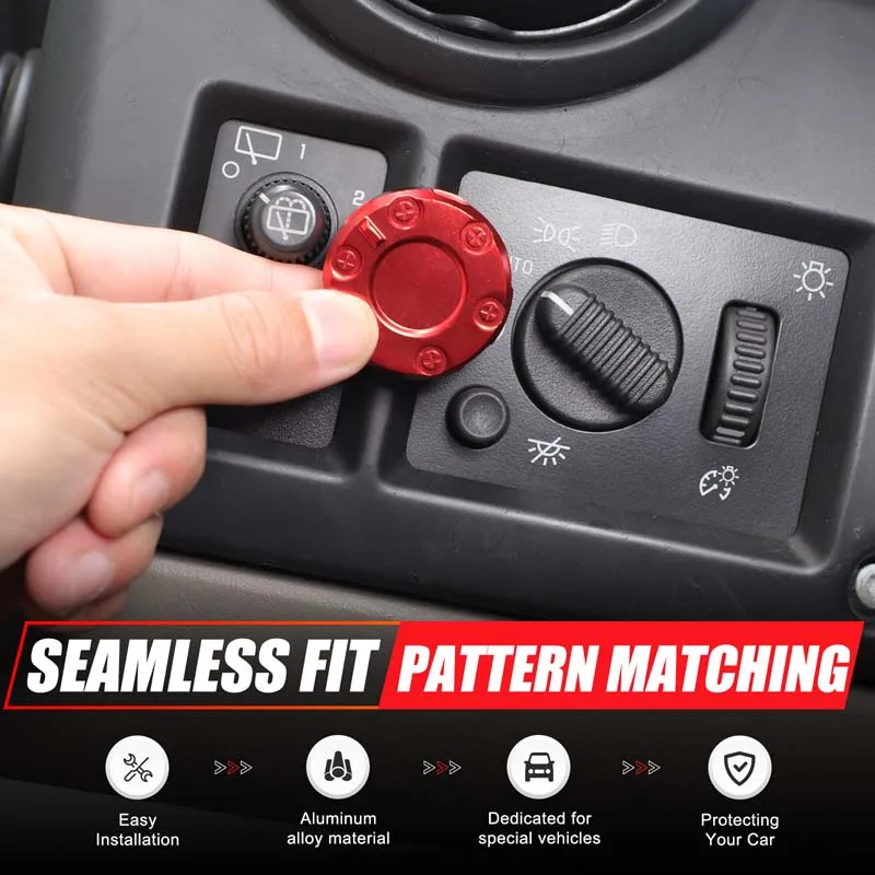 For Hummer H2 2003-2007 Aluminum Alloy Car Headlight Switch Knob Cover Interior Modification Accessories
For Hummer H2 2003-2007 Aluminum Alloy Car Headlight Switch Knob Cover Interior Modification Accessories
