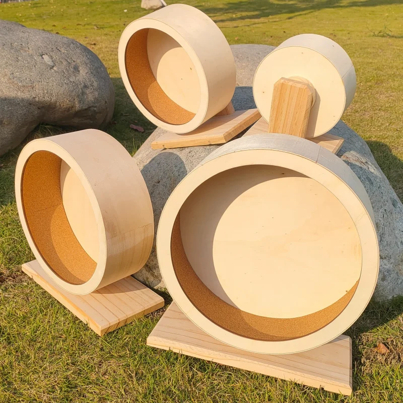 Wooden Silent Hamster Wheel with Stand Anti-slip Exercise Spinner Natural Wood Running Toy for Chinchillas Hedgehogs Ferrets
Wooden Silent Hamster Wheel with Stand Anti-slip Exercise Spinner Natural Wood Running Toy for Chinchillas Hedgehogs Ferrets