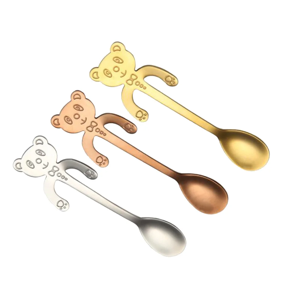 3Pcs Stainless Steel Coffee Spoon Cartoon Bear Design for Home Bistro Bar Perfect for Stirring Sugar Cream Silver
3Pcs Stainless Steel Coffee Spoon Cartoon Bear Design for Home Bistro Bar Perfect for Stirring Sugar Cream Silver