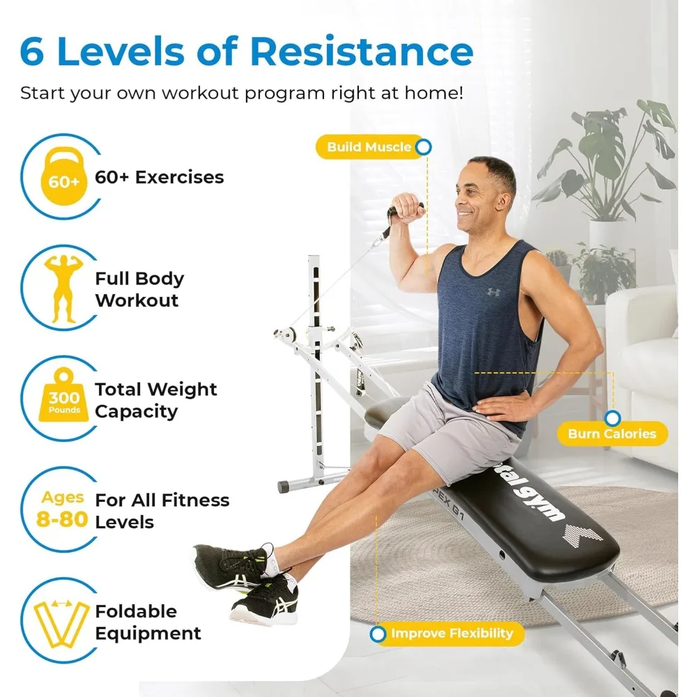 APEX Versatile Indoor Home Gym Workout Total Body Strength Training Fitness Equipment
APEX Versatile Indoor Home Gym Workout Total Body Strength Training Fitness Equipment