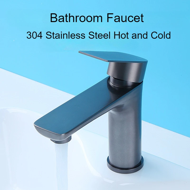 Bathroom Faucet 304 Stainless Steel Bathroom Sink Faucet Cold and Hot Water Outlet Kitchen Faucets Bathroom Accessories Tap
Bathroom Faucet 304 Stainless Steel Bathroom Sink Faucet Cold and Hot Water Outlet Kitchen Faucets Bathroom Accessories Tap