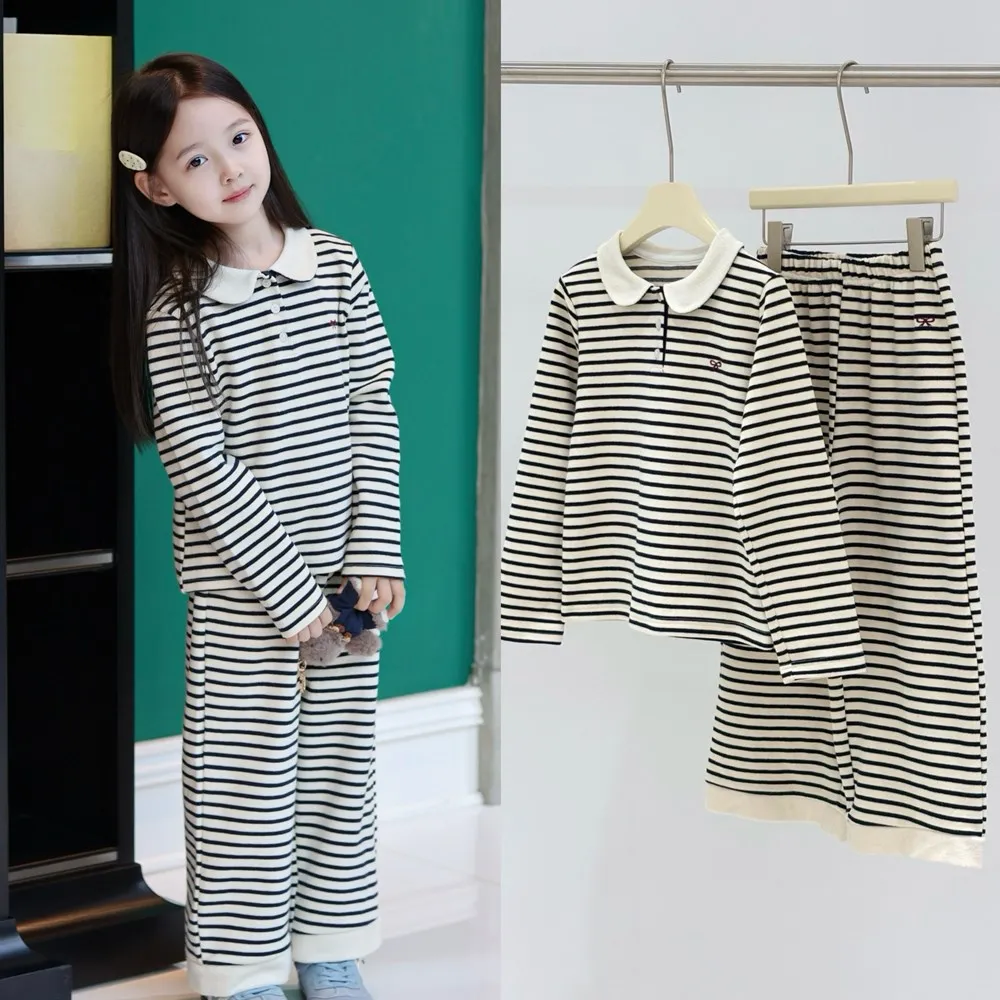 kids girls clothes baby 2pcs set casual top+pants Student style girls' suit Towel fabric striped two-piece set
kids girls clothes baby 2pcs set casual top+pants Student style girls' suit Towel fabric striped two-piece set