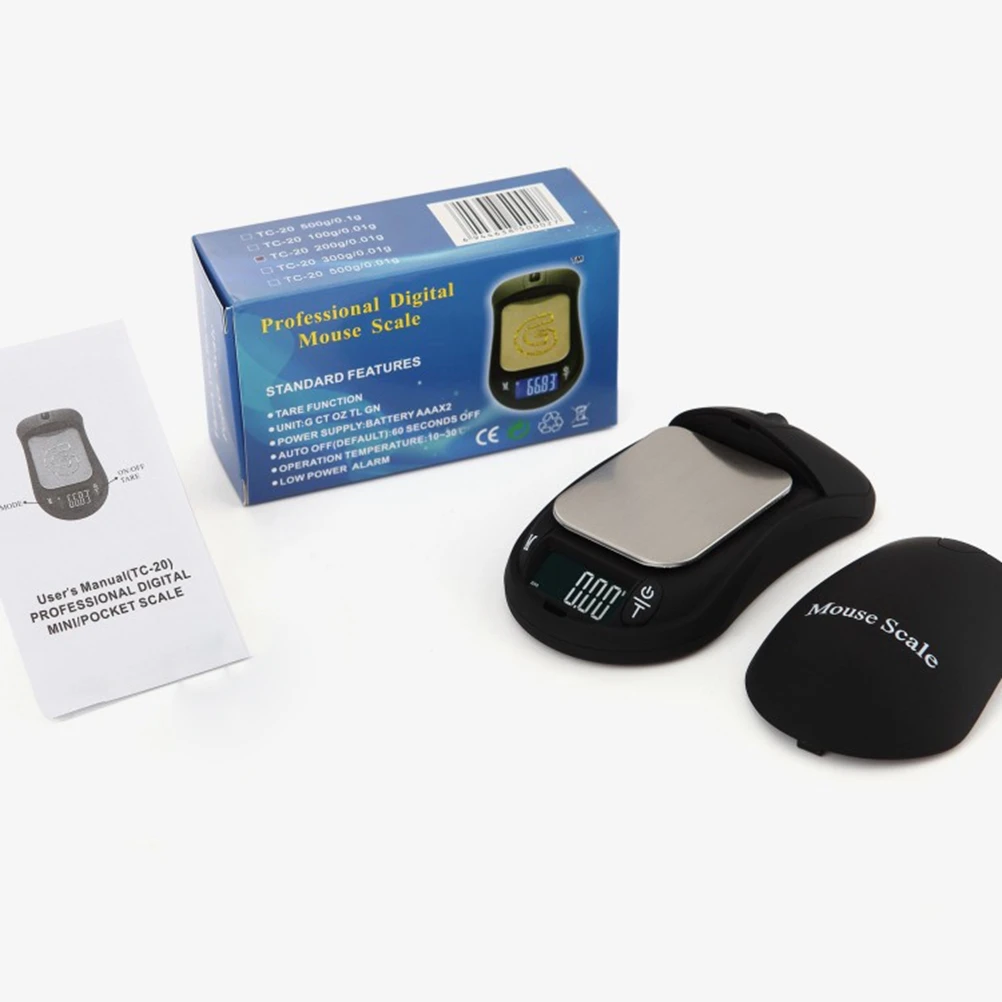 Scale 500g 01g High Precision Mini Electronic Gram Kitchen Jewelry Weighing Portable Mouse Shape LCD
Scale 500g 01g High Precision Mini Electronic Gram Kitchen Jewelry Weighing Portable Mouse Shape LCD