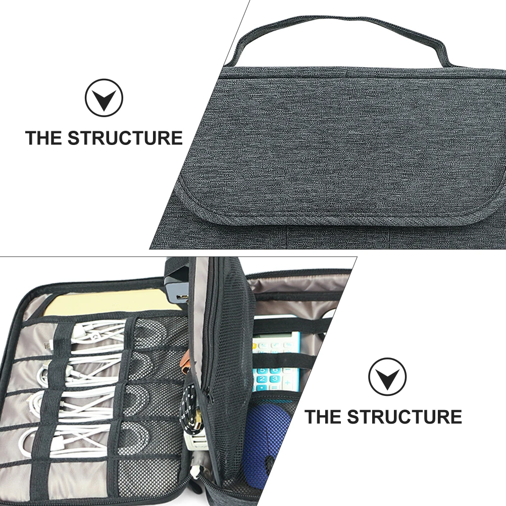 1pc Waterproof Digital Storage Bag Double Layer Electronic Organizer Thickened Cable Case For Accessories Travel Home Storage
1pc Waterproof Digital Storage Bag Double Layer Electronic Organizer Thickened Cable Case For Accessories Travel Home Storage