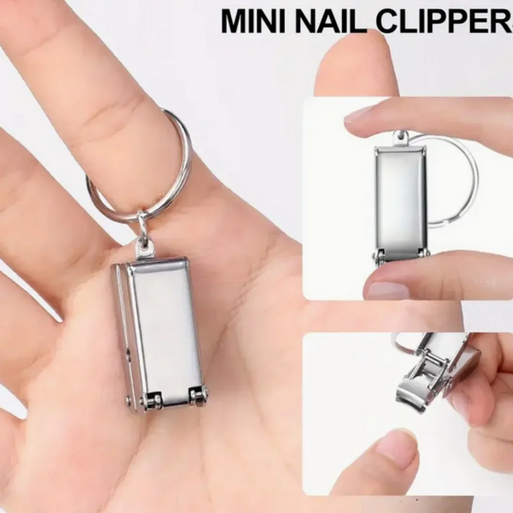 New Stainless Steel Mini Clippers Protable Folding Nail Clippers Keychain Sharp Manicure Tool for Fingernail Nail Art Accessory
New Stainless Steel Mini Clippers Protable Folding Nail Clippers Keychain Sharp Manicure Tool for Fingernail Nail Art Accessory