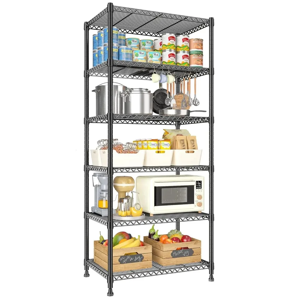 72’’H Wire Shelving, 6 Tier Metal Shelving Units and Storage Shelves, Adjustable Garage Shelving for Storage Heavy, Customized
72’’H Wire Shelving, 6 Tier Metal Shelving Units and Storage Shelves, Adjustable Garage Shelving for Storage Heavy, Customized