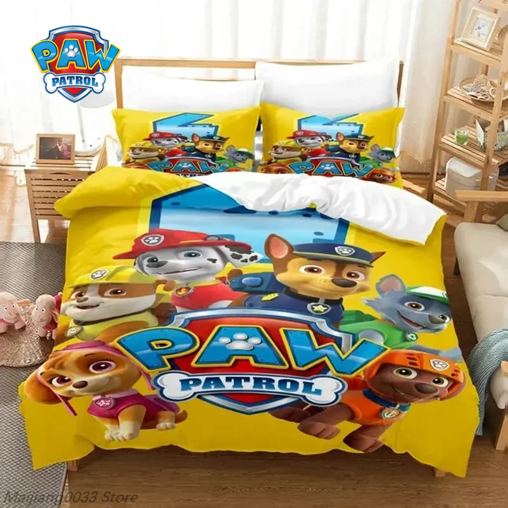 3Pcs Paw Patrol Bedding Set Duvet Cover Chase Marshall Skye Rubble Rocky Zuma Everest Ryder Kids Boys Girls Gift
3Pcs Paw Patrol Bedding Set Duvet Cover Chase Marshall Skye Rubble Rocky Zuma Everest Ryder Kids Boys Girls Gift