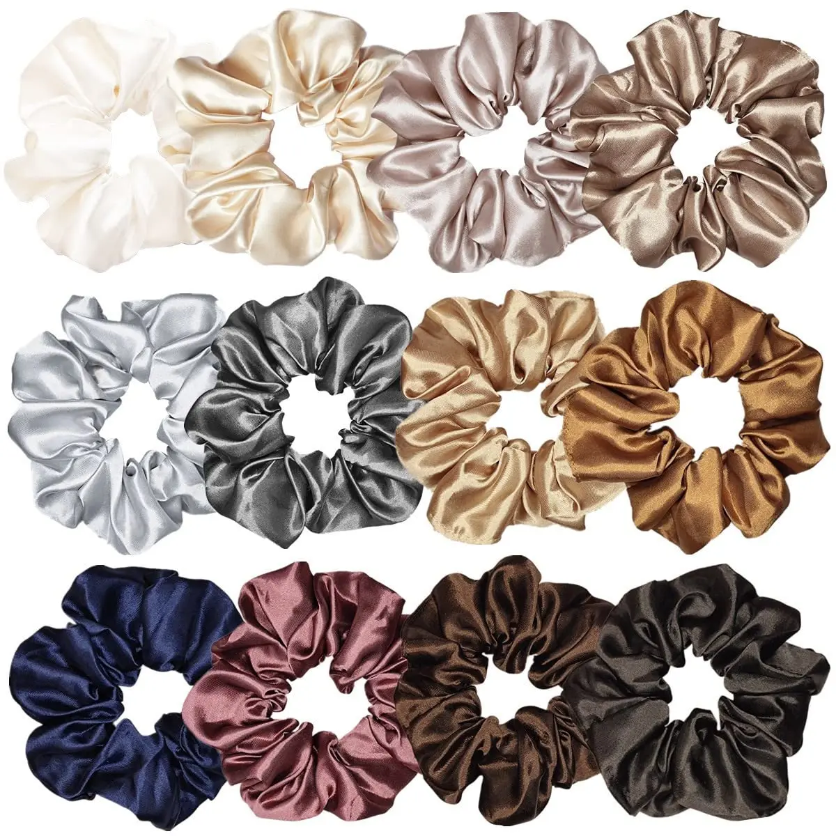 12 Pcs Satin Silk Scrunchies Soft Hair Ties Fashion Hair Bands Hair Bow Ropes Elastic Bracelets
12 Pcs Satin Silk Scrunchies Soft Hair Ties Fashion Hair Bands Hair Bow Ropes Elastic Bracelets