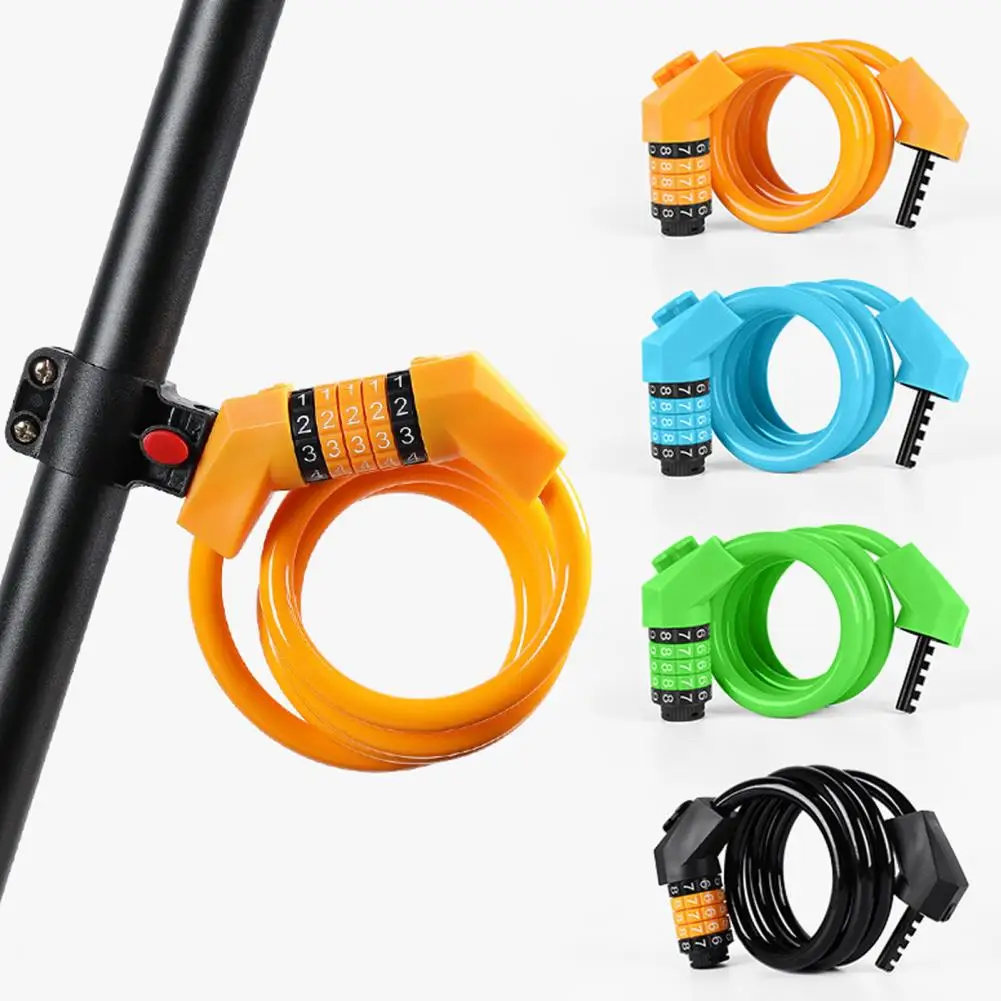 5 Digit Bicycle Lock Coiled with Mounting Bracket High Security Resettable Combination Anti Theft Cable Lock Cycling Accessories
5 Digit Bicycle Lock Coiled with Mounting Bracket High Security Resettable Combination Anti Theft Cable Lock Cycling Accessories