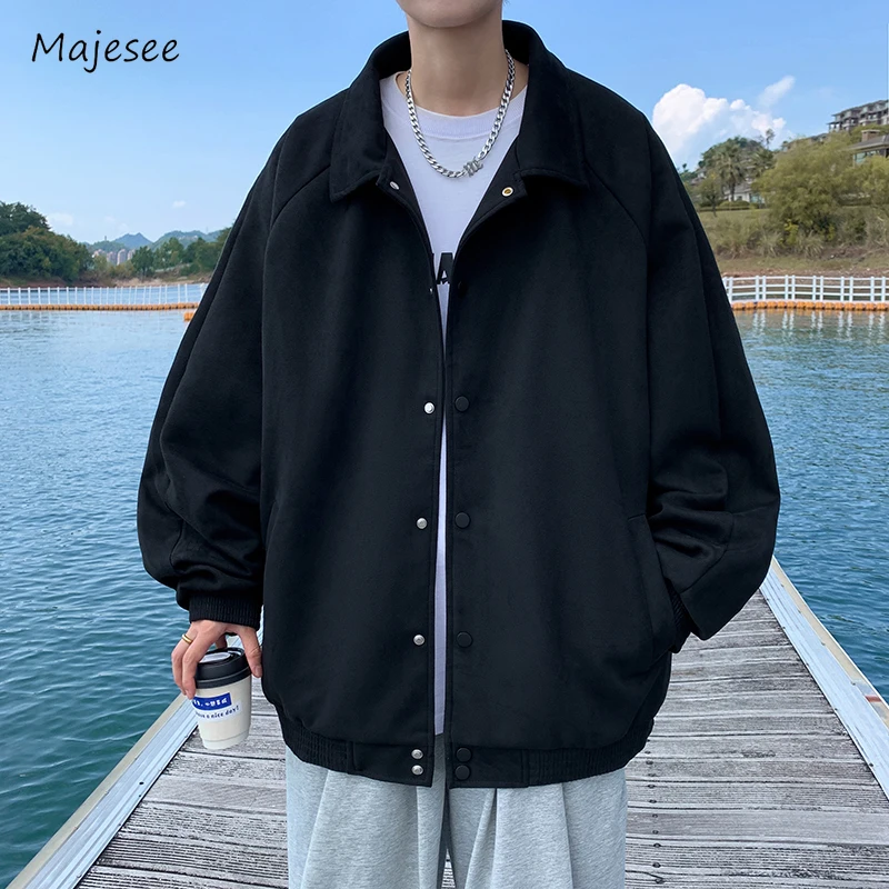 Jackets Men Casual Loose Daily Solid Color Autumn Fashion Warm Rib Sleeve Simple Teenagers All-match Japanese Style High Street
Jackets Men Casual Loose Daily Solid Color Autumn Fashion Warm Rib Sleeve Simple Teenagers All-match Japanese Style High Street