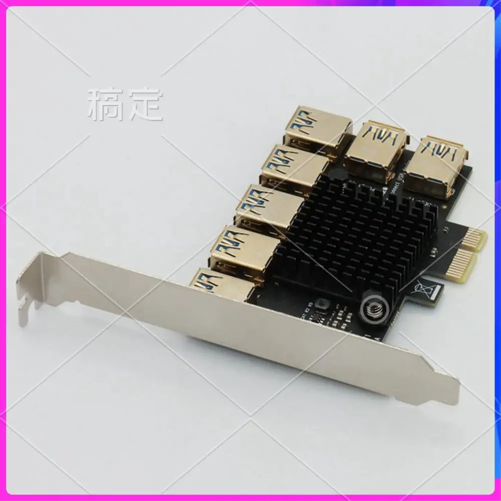 Карта адаптера ABT-PCIE 1–7 PCI Express Riser Card PCI-E Slot 1X To16x USB 3.0 Riser Extender для видеокарты Miner Mining
Карта адаптера ABT-PCIE 1–7 PCI Express Riser Card PCI-E Slot 1X To16x USB 3.0 Riser Extender для видеокарты Miner Mining