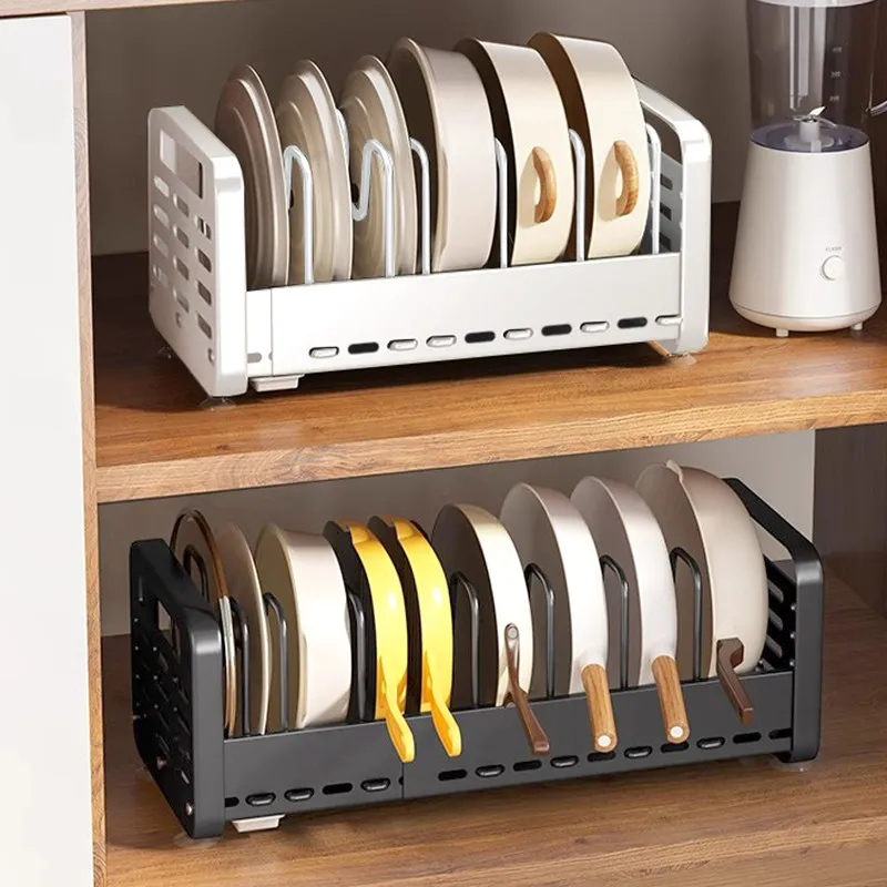 Expandable Pot Rack Adjustable Spacing Thickened Kitchen Cookware Stand Retractable Base Multi Function Cabinet Shelf
Expandable Pot Rack Adjustable Spacing Thickened Kitchen Cookware Stand Retractable Base Multi Function Cabinet Shelf