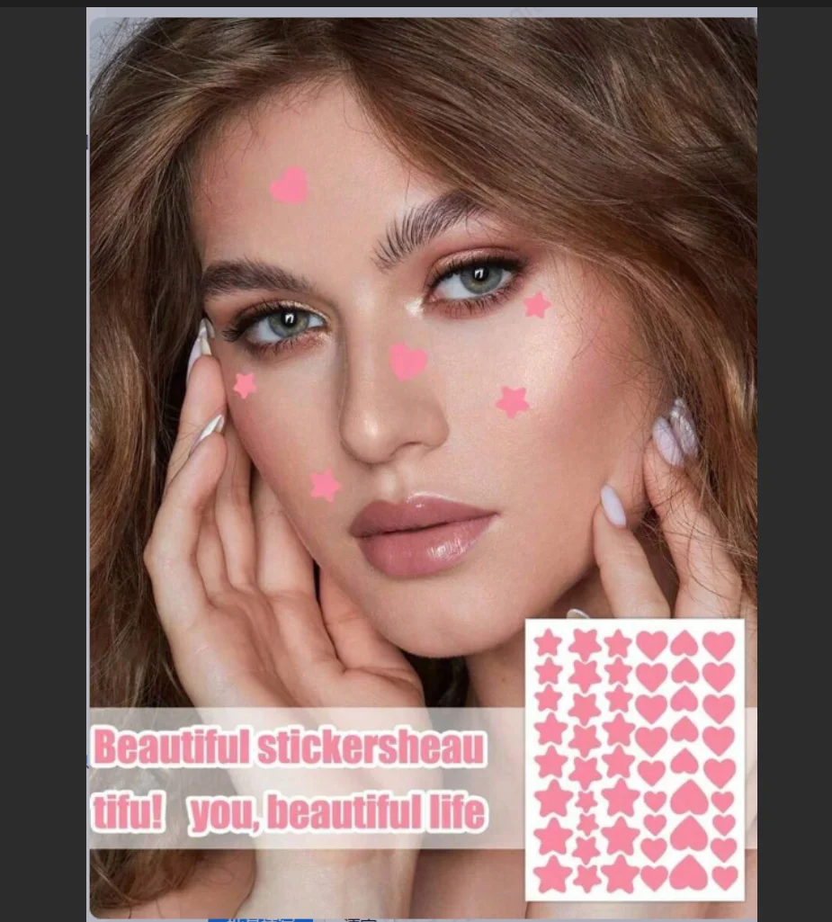 Cute Star Heart Face Stickers 51 Pieces Waterproof Sweatproof Makeup Decor Sticker Holiday Party Bedroom Room Decoration Women Fashion Makeup Accessories Gifts
Cute Star Heart Face Stickers 51 Pieces Waterproof Sweatproof Makeup Decor Sticker Holiday Party Bedroom Room Decoration Women Fashion Makeup Accessories Gifts