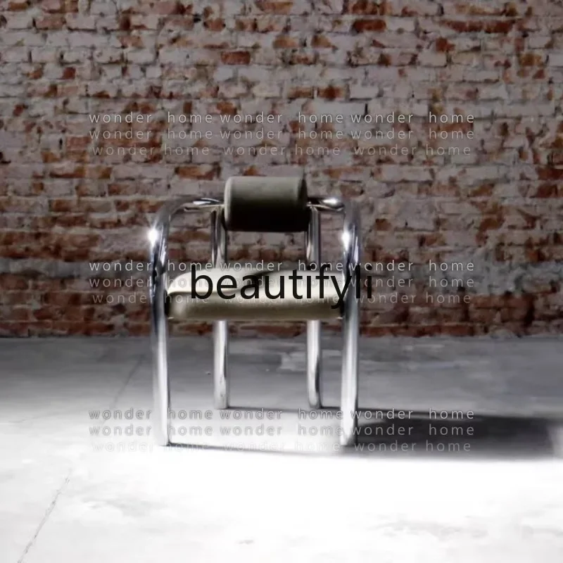 yj57 Medieval light luxury stainless steel single chair creative leisure chair household armrest chair
yj57 Medieval light luxury stainless steel single chair creative leisure chair household armrest chair