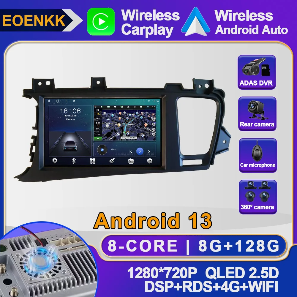 Android 13 For KIA Optima 2011 - 2014 Car Radio 4G Multimedia Video DSP Wireless Carplay Auto BT ADAS Navigation GPS AHD Stereo
Android 13 For KIA Optima 2011 - 2014 Car Radio 4G Multimedia Video DSP Wireless Carplay Auto BT ADAS Navigation GPS AHD Stereo