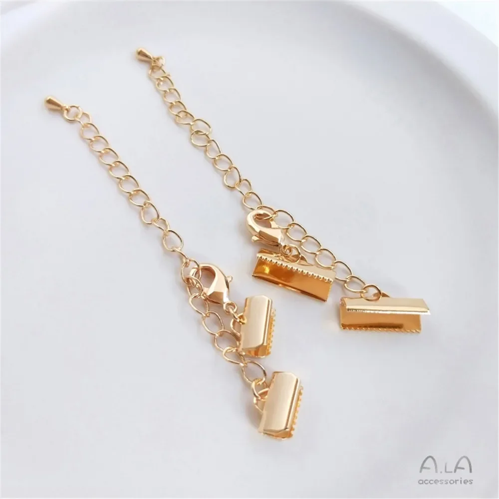 14K Gold Plated Pony buckle diy lobster buckle tail chain bracelet necklace end buckle accessories
14K Gold Plated Pony buckle diy lobster buckle tail chain bracelet necklace end buckle accessories
