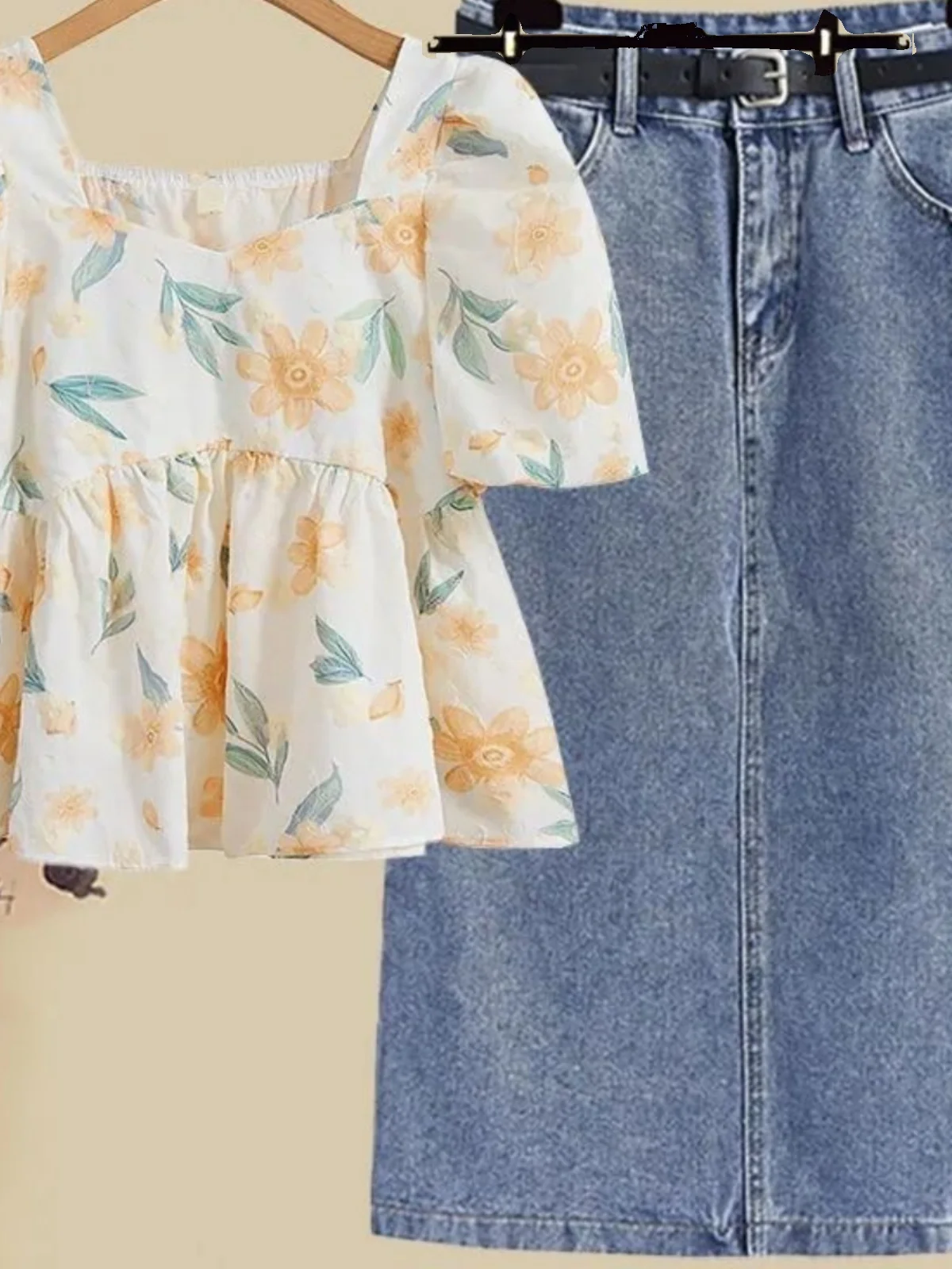 Salt Series Light Maturity Two-Piece Summer Floral Print Short Sleeve Top with Half Skirt Small Size One Whole Set Outfit
Salt Series Light Maturity Two-Piece Summer Floral Print Short Sleeve Top with Half Skirt Small Size One Whole Set Outfit