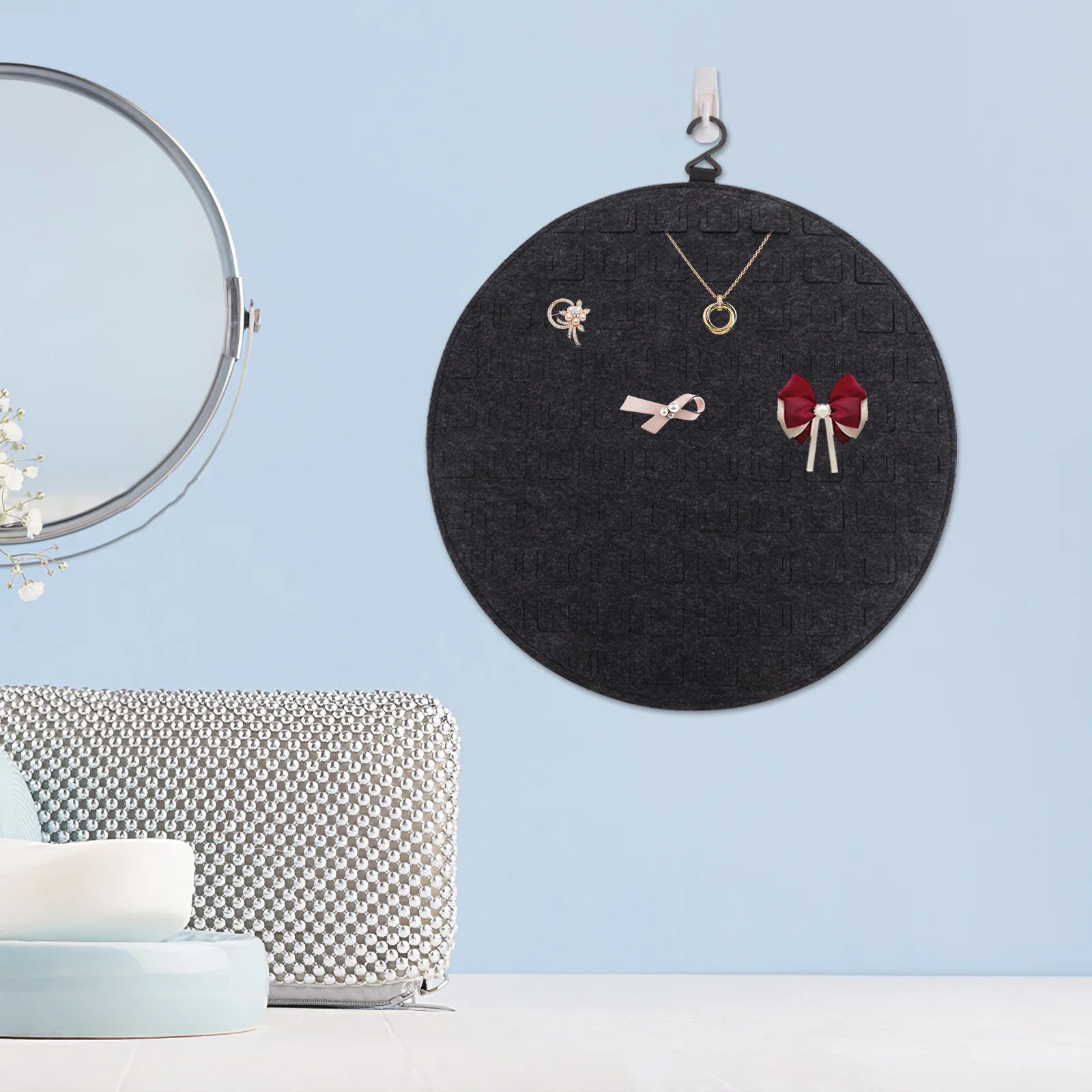 Jewelry Storage Bag Felt Hanging Bag Brooch Pins Display Holder Girls Accessories Organizer Necklace Holder Pin Display Board
Jewelry Storage Bag Felt Hanging Bag Brooch Pins Display Holder Girls Accessories Organizer Necklace Holder Pin Display Board