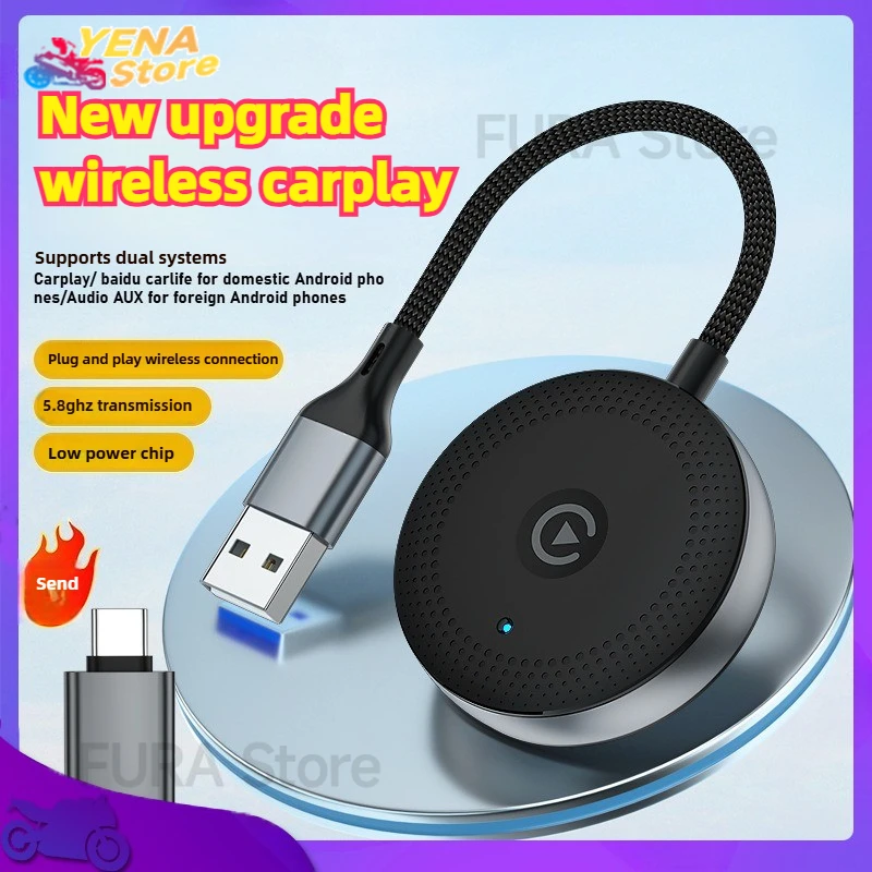 Wireless carplay BOX Android auto Dongle car Wireless Bluetooth connection carplay Adapter AI BOX adaptation
Wireless carplay BOX Android auto Dongle car Wireless Bluetooth connection carplay Adapter AI BOX adaptation
