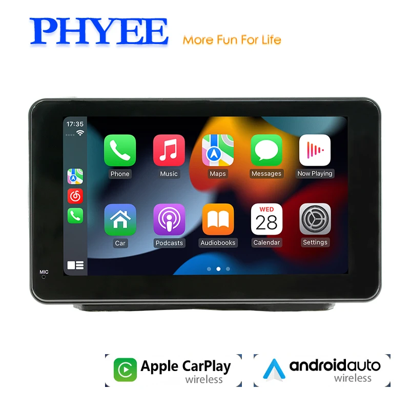 7" Wireless CarPlay Monitor Car Screen, Dash Cam, Android-Auto, Backup Camera, Bluetooth FM Radio Transmitter, Multimedia Player
7" Wireless CarPlay Monitor Car Screen, Dash Cam, Android-Auto, Backup Camera, Bluetooth FM Radio Transmitter, Multimedia Player