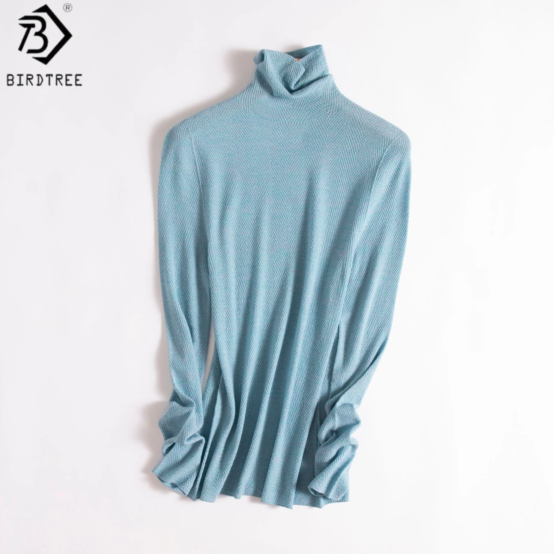 Свитер Birdtree из 100% чистой шерсти, однотонный, вязаный, женский, 48-игольная гребенная пряжа, ворсовый воротник, осенняя рубашка T59309JF
Свитер Birdtree из 100% чистой шерсти, однотонный, вязаный, женский, 48-игольная гребенная пряжа, ворсовый воротник, осенняя рубашка T59309JF