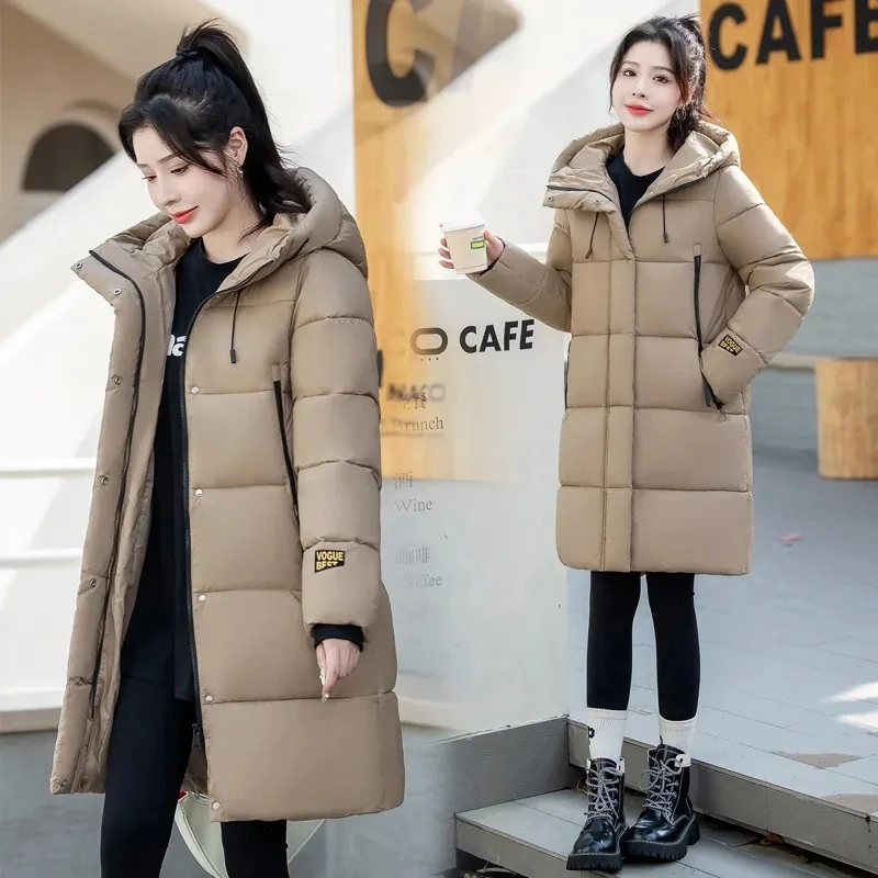 Winter Jacket Womens Clothing 2024 New Down Cotton Coat Thicken Hooded Warm Parkas Female Long Large Size Padded Outerwear
Winter Jacket Womens Clothing 2024 New Down Cotton Coat Thicken Hooded Warm Parkas Female Long Large Size Padded Outerwear