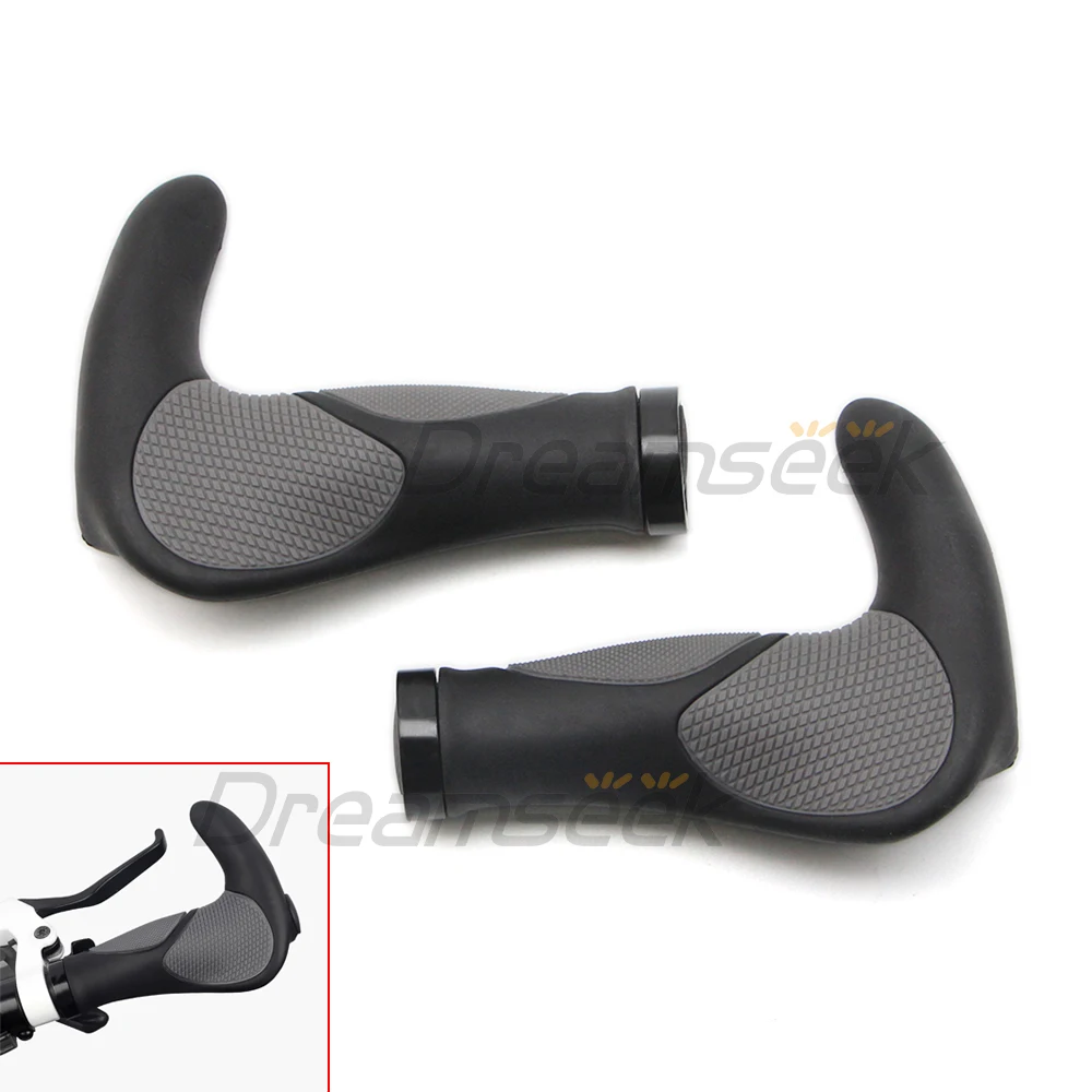 Pair Bike Handlebar Grips Ergonomic w/ Extended Bar MTB Mountain Bicycle Handle Bar Ergonomics Rubber TPR Non-Slip Lock-on Ends
Pair Bike Handlebar Grips Ergonomic w/ Extended Bar MTB Mountain Bicycle Handle Bar Ergonomics Rubber TPR Non-Slip Lock-on Ends