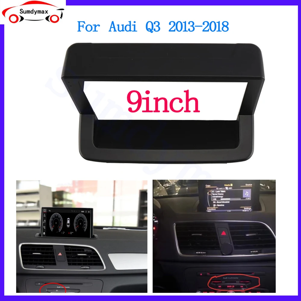 9 inch Car Radio Fascia Frame for Audi Q3 2013 -2018 Special Dash Trim Kit Frame Panel GPS Navigation Car Refitting
9 inch Car Radio Fascia Frame for Audi Q3 2013 -2018 Special Dash Trim Kit Frame Panel GPS Navigation Car Refitting