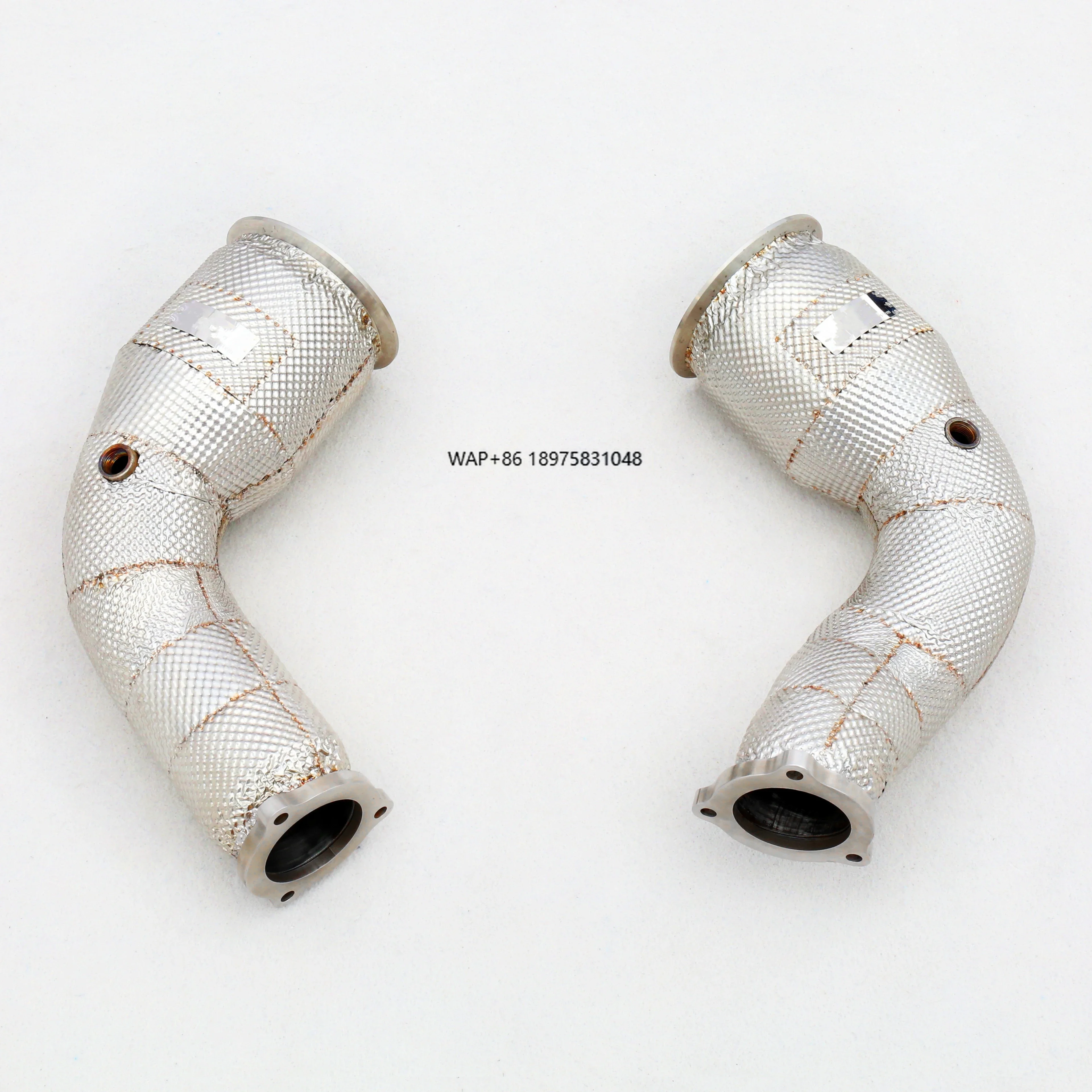 Factory Highflow Race Catted 100/200/300Cell Downpipe for RS4/RS5 B9 2.9T EA839 Stainless Steel with Heatshield
Factory Highflow Race Catted 100/200/300Cell Downpipe for RS4/RS5 B9 2.9T EA839 Stainless Steel with Heatshield