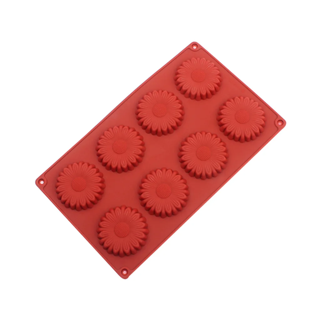 Hot Selling 8 Hole Round Chrysanthemum Silicone Cake Mold DIY Sunflower Biscuit Mold Diagonal Stripe Chocolate Baking Tools
Hot Selling 8 Hole Round Chrysanthemum Silicone Cake Mold DIY Sunflower Biscuit Mold Diagonal Stripe Chocolate Baking Tools