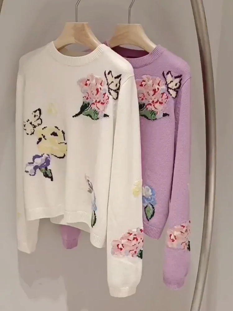 Retro Unique Knitted Sweater Women's round Neck Pullover Soft Cozy Spring Fashionable Big Size Inner Wear Standard Fit
Retro Unique Knitted Sweater Women's round Neck Pullover Soft Cozy Spring Fashionable Big Size Inner Wear Standard Fit