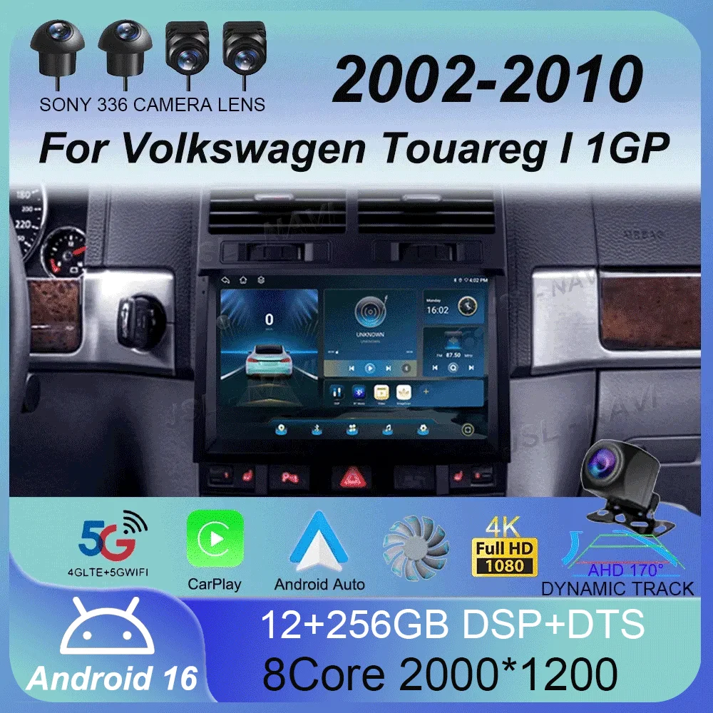 Android 16 Carplay DSP Car Radio For Volkswagen Touareg 2002-2010 Navigation GPS Multimidia Video Player 2din 4G+WIFI Stereo BT
Android 16 Carplay DSP Car Radio For Volkswagen Touareg 2002-2010 Navigation GPS Multimidia Video Player 2din 4G+WIFI Stereo BT