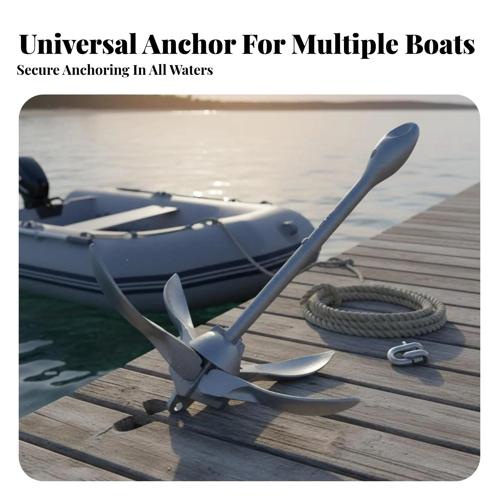 4-Prong Boat Anchor Foldable Inflatable Boat Anchor Boating Equipment Small Sturdy Duty for Paddle Paddlers, Catch Ing, Kayaking
4-Prong Boat Anchor Foldable Inflatable Boat Anchor Boating Equipment Small Sturdy Duty for Paddle Paddlers, Catch Ing, Kayaking