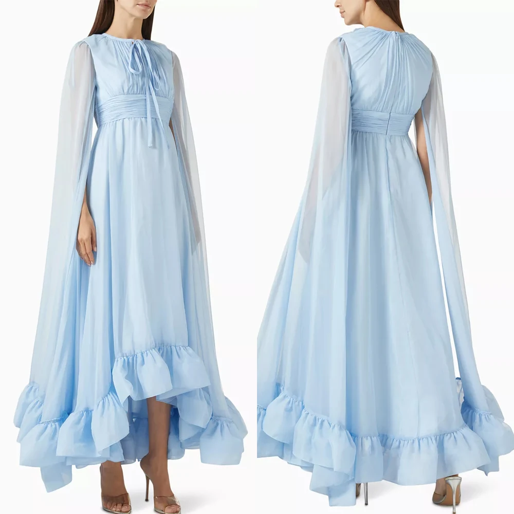 Customized Cape-sleeve Gown in Chiffon A-Line Evening Dresses Formal Prom Gown Exquisite High Quality Party Gowns for Women
Customized Cape-sleeve Gown in Chiffon A-Line Evening Dresses Formal Prom Gown Exquisite High Quality Party Gowns for Women