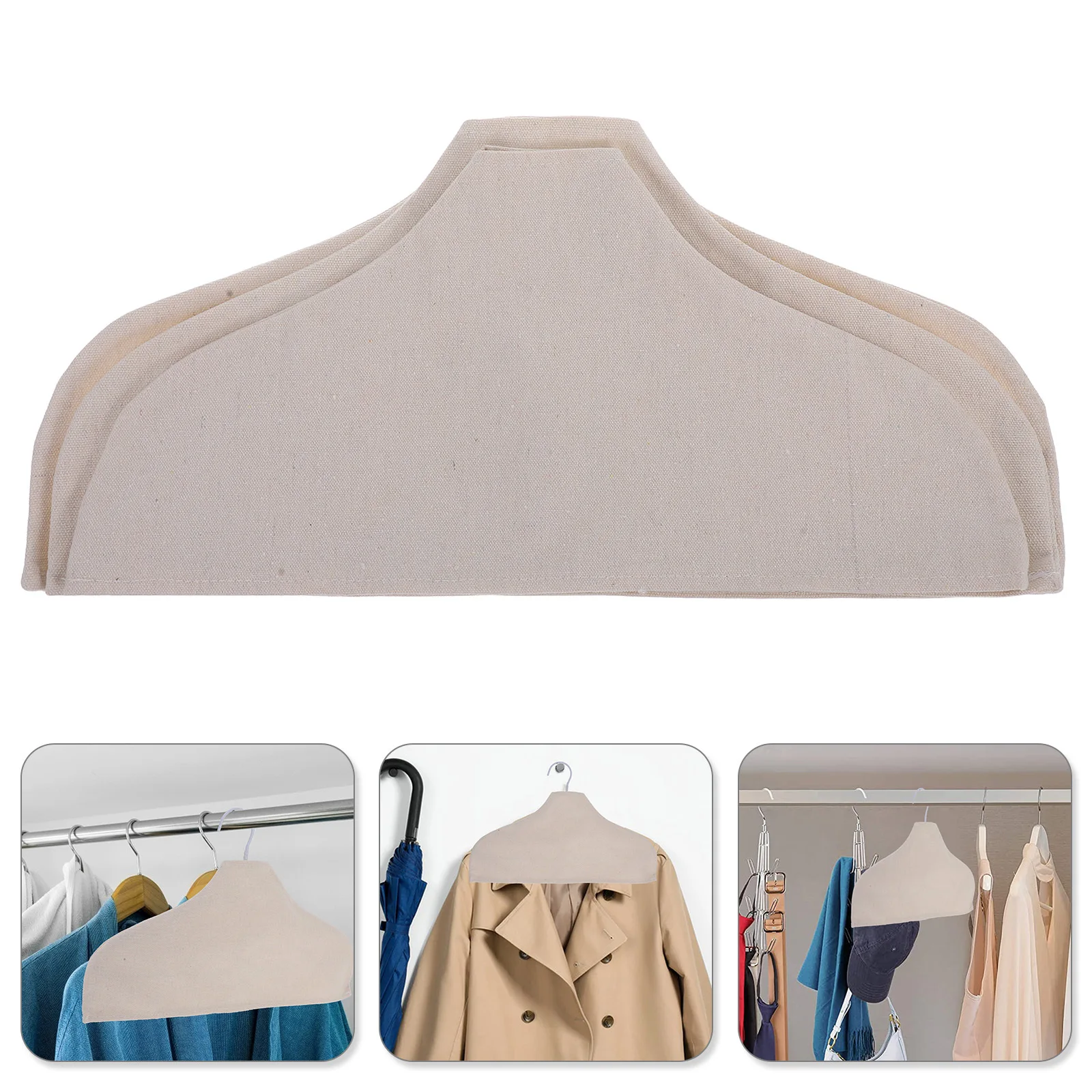 3pcs Cotton Linen Nonslip Hanger Cover Beige Breathable Cloth For Clothing Store Wardrobe Protection Antislip Shoulder Keeper
3pcs Cotton Linen Nonslip Hanger Cover Beige Breathable Cloth For Clothing Store Wardrobe Protection Antislip Shoulder Keeper
