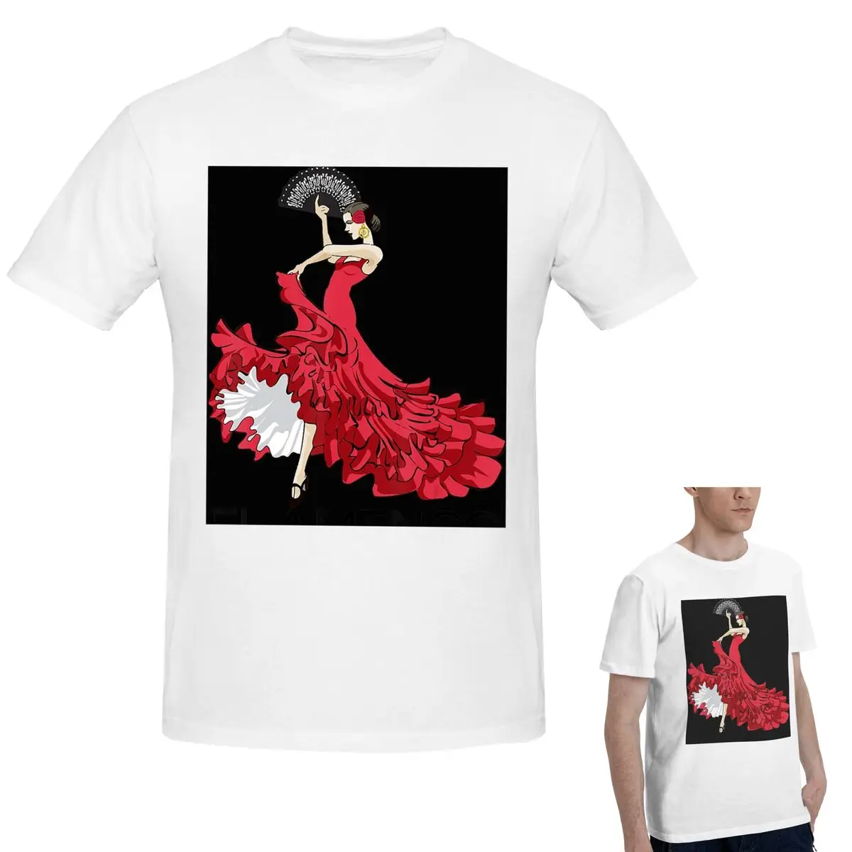 100% хлопок, испанская футболка для танцора фламенко, мужская модная футболка большого размера, мужские летние рубашки с круглым вырезом, топы S-6XL
100% хлопок, испанская футболка для танцора фламенко, мужская модная футболка большого размера, мужские летние рубашки с круглым вырезом, топы S-6XL