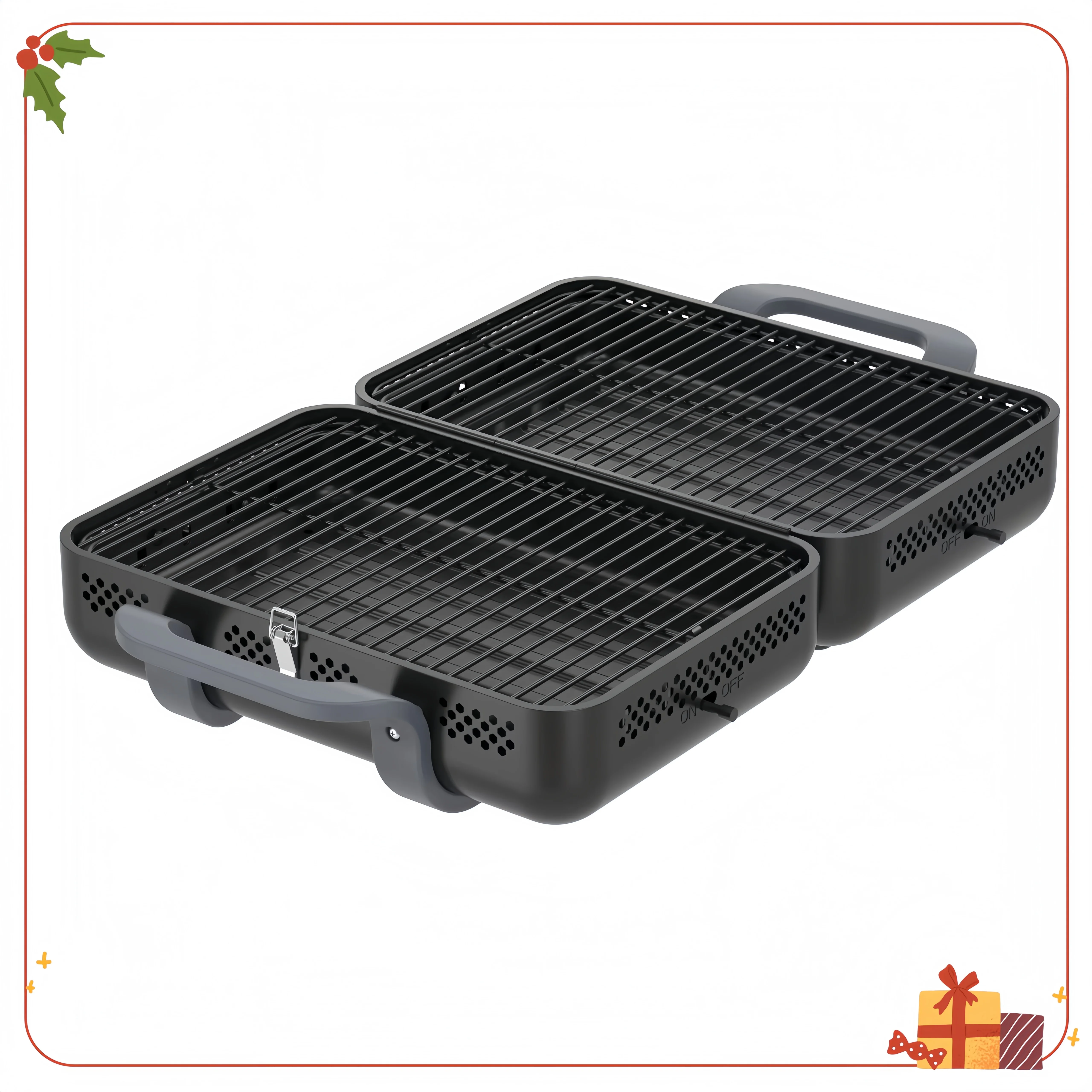 Portable Charcoal Grill and Smoker, Compact Outdoor BBQ Grill for Camping Tailgating Picnic, Tabletop Design
Portable Charcoal Grill and Smoker, Compact Outdoor BBQ Grill for Camping Tailgating Picnic, Tabletop Design