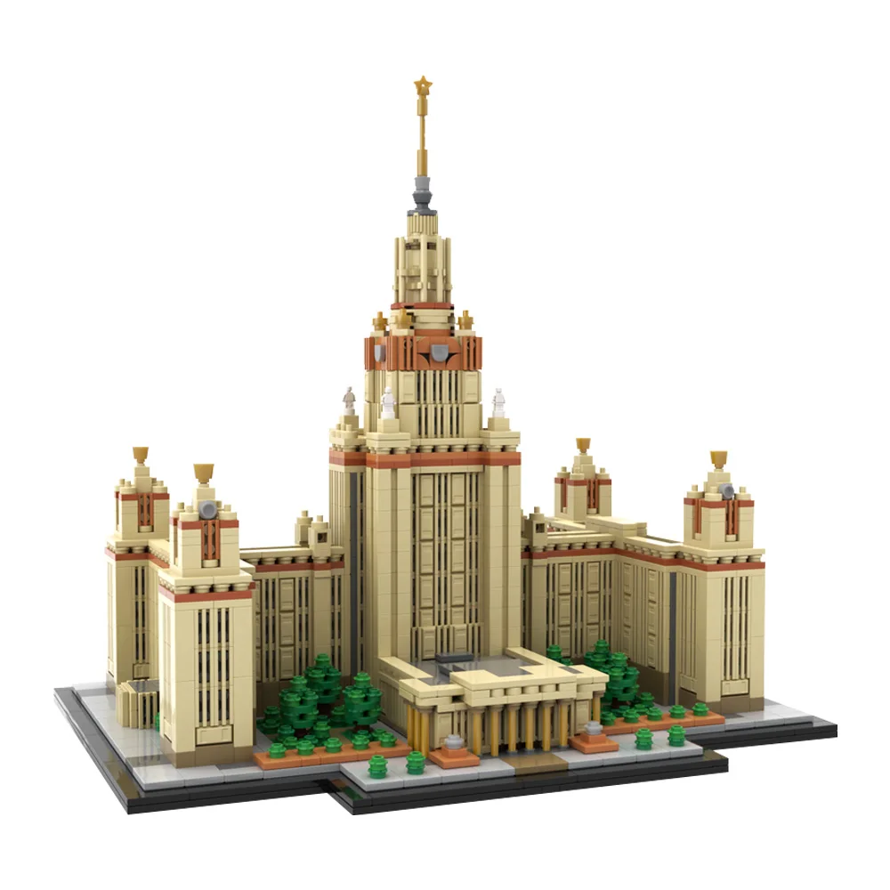 MOC Moscow State University 1:800 Scale Building Blocks M. V. Lomonosov University World-Famous Architecture Model Bricks Toy
MOC Moscow State University 1:800 Scale Building Blocks M. V. Lomonosov University World-Famous Architecture Model Bricks Toy